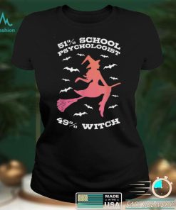 Halloween Witch School Psychologist T Shirt