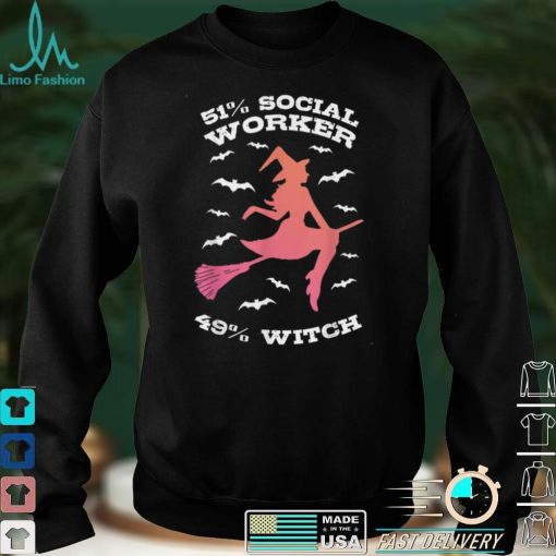 Halloween Witch Social Worker T Shirt 1