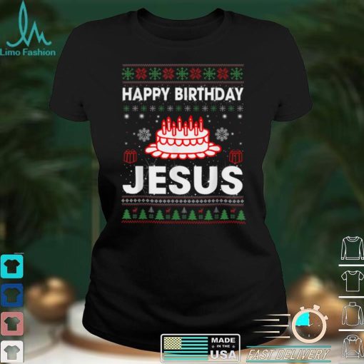 Happy Birthday Jesus Christmas Pajama Holiday Xmas T Shirt