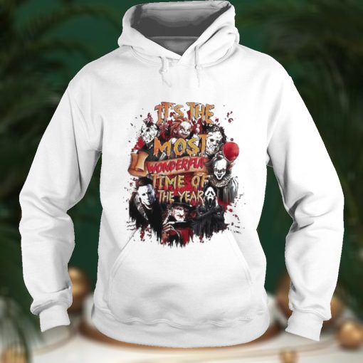 Horror Characters It’s The Most Beautiful Time Of The Year Halloween Shirt