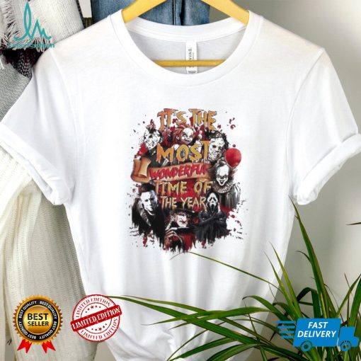 Horror Characters It’s The Most Beautiful Time Of The Year Halloween Shirt