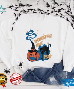 It’s the Most Wonderful Time of the Year black cat Halloween Shirt