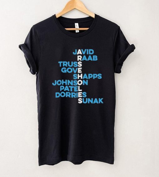 Javid Raab Truss Gove Shapps Johnson Patel Dorries Sunak T  Shirt