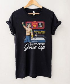 John Cena shirt Never give up WWE time 20yrs history made every night Tshirt