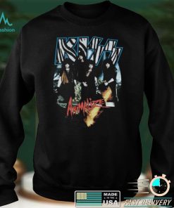 Kiss Animalize 1984 Vintage Unisex Short Sleeve Cotton Black T Shirt