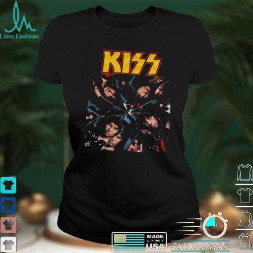 Kiss Crazy Nights 1987 Vintage Unisex Black Cotton Short Sleeve T Shirt