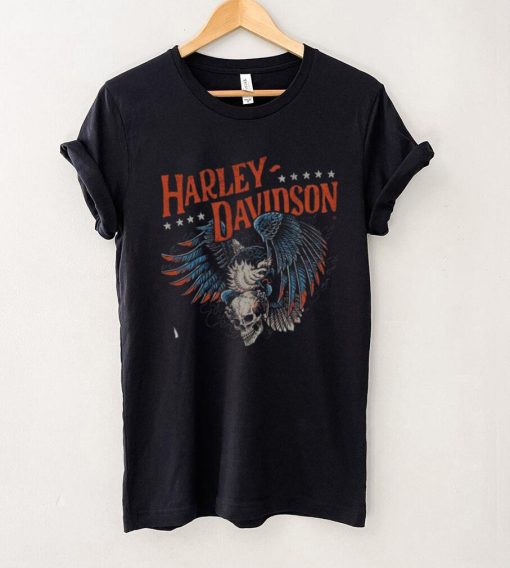Legendary Harley Davidson Eagle Skull T Shirt