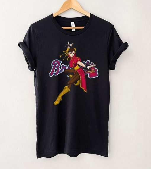 MLB Atlanta Braves 046 Chun Li Nintendo Street Fighter Shirt