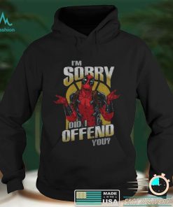 Marvel Deadpool Sorry Did I Offend Adult Tee Graphic T Shirt