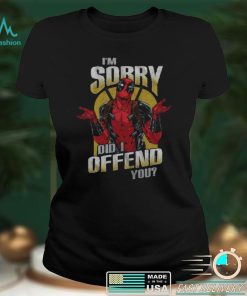 Marvel Deadpool Sorry Did I Offend Adult Tee Graphic T Shirt