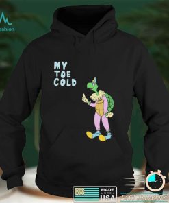 My Toe Cold party hat turtle art shirt