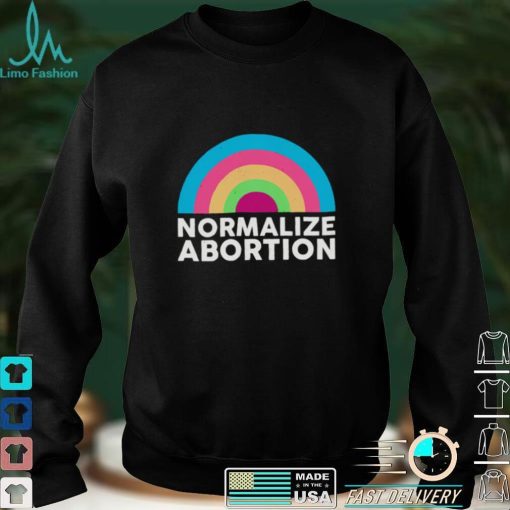 Normalize abortion rainbow vintage shirt