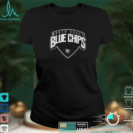 North Coast Blue Chips logo T shirt