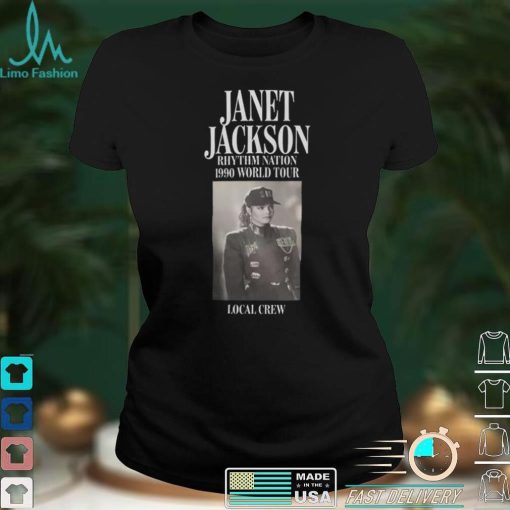 Official Janet Jackson Rhythm Nation 1990 World Tour Local Crew Shirt