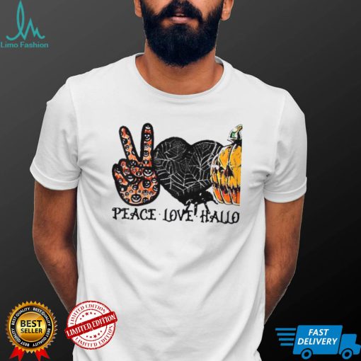 Peace Love halloween Halloween Shirt