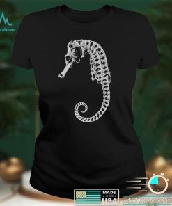 Seahorse Skeleton Halloween Sea Creature Unisex T Shirt