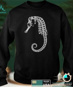 Seahorse Skeleton Halloween Sea Creature Unisex T Shirt