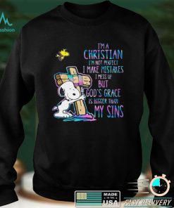 Snoopy im a christian im not perfect i make mistakes i mess up but gods grace is bigger my sins