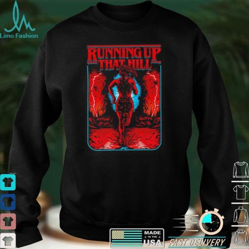 Stranger Things Running up that hill cartoon art shirt