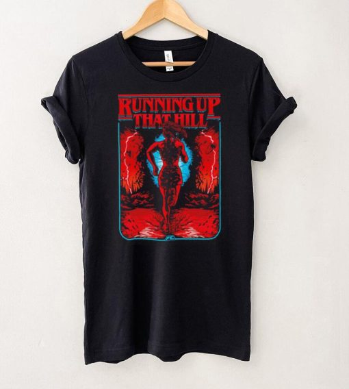 Stranger Things Running up that hill cartoon art shirt