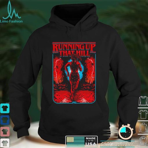 Stranger Things Running up that hill cartoon art shirt