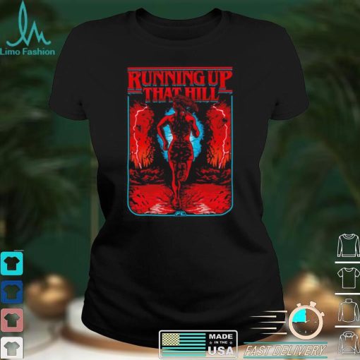 Stranger Things Running up that hill cartoon art shirt