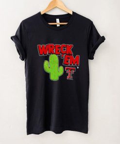 Texas Tech Red Raiders Wreck ’em cactus art shirt