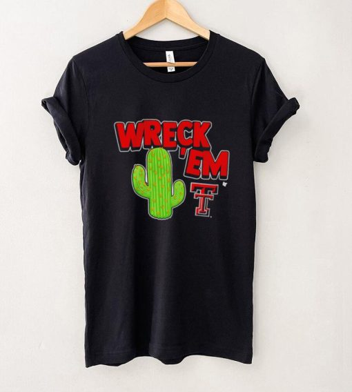 Texas Tech Red Raiders Wreck ’em cactus art shirt