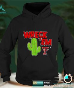 Texas Tech Red Raiders Wreck ’em cactus art shirt