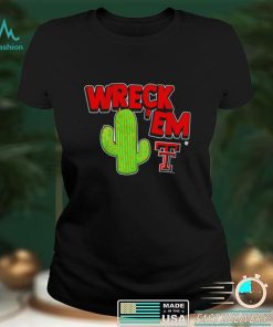 Texas Tech Red Raiders Wreck ’em cactus art shirt