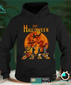 The Halloween Horror Movie And Peanuts Snoopy Red Moon T Shirt