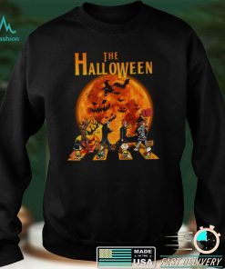 The Halloween Horror Movie And Peanuts Snoopy Red Moon T Shirt