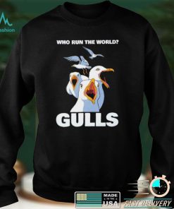 Who run the World Gulls art shirt