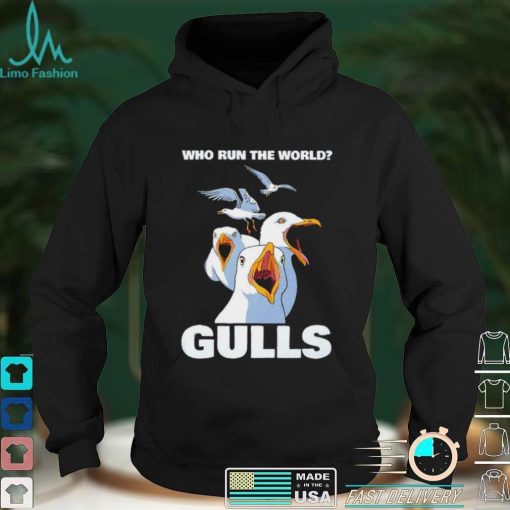 Who run the World Gulls art shirt