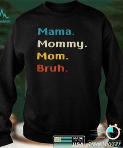 Womens Mama Mommy Mom Bruh Tee Leopard Mother’s Day Funny T Shirt