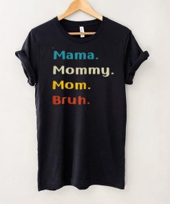 Womens Mama Mommy Mom Bruh Tee Leopard Mother’s Day Funny T Shirt