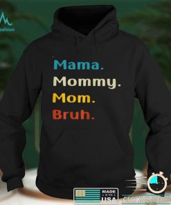 Womens Mama Mommy Mom Bruh Tee Leopard Mother’s Day Funny T Shirt