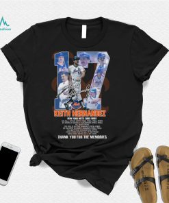 17 Keith Hernandez New York Mets 1983 1989 thank you for memories shirt