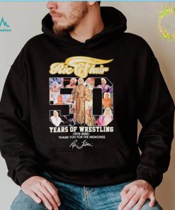 50 Years Of Wrestling Ric Flair 16x Thank You For The Memories Signatures Shirt