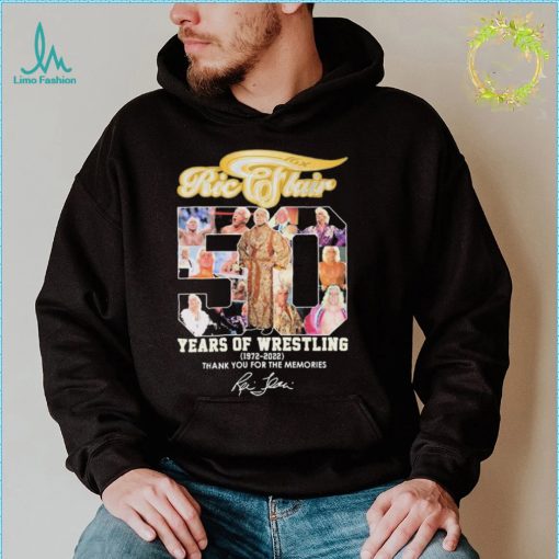 50 Years Of Wrestling Ric Flair 16x Thank You For The Memories Signatures Shirt