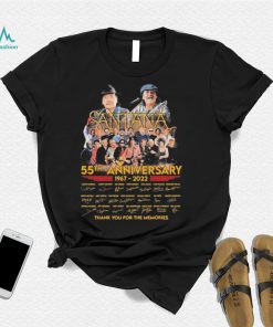 55th Anniversary Santana 1967 2022 Thank You For The Memories Signatures T shirt
