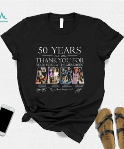 ABBA Band Signed 50 Years 1972 2022 Thank You For Your Music & The Memories Shirt