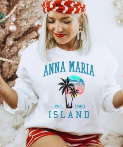 Anna Maria Island Florida Vintage Beach Palm Trees Summer T Shirt