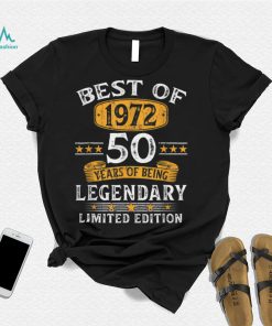 Best Of 1972 50 Years Old Gifts 50th Birthday Gift For Men T Shirt