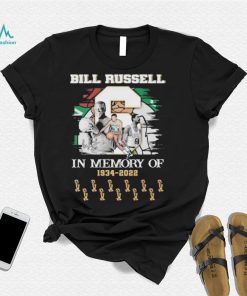 Bill Russell In Memory Of 1934 2022 Boston Celtics Signatures Shirt