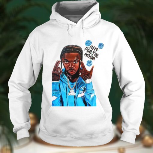 Boy With Blue Jackets Aim For The Moon 21 Savage Rap Hip Hop shirt