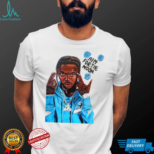 Boy With Blue Jackets Aim For The Moon 21 Savage Rap Hip Hop shirt