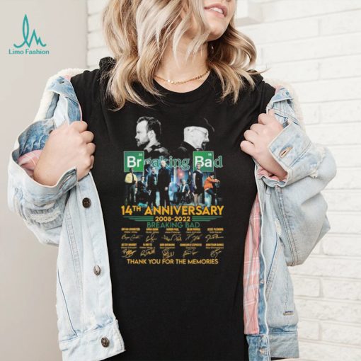 Breaking Bad 14th Anniversary 2008 2022 Thank You For The Memories Signatures Shirt