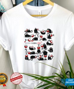 Cats 20 Ways To Drink Wine Cat Kitten Black shirt