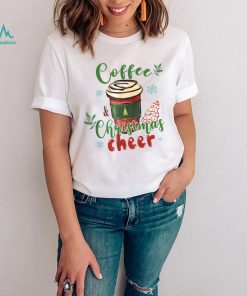 Coffee And Christmas Cheer Iced Coffee Lover Xmas Party T Shirt